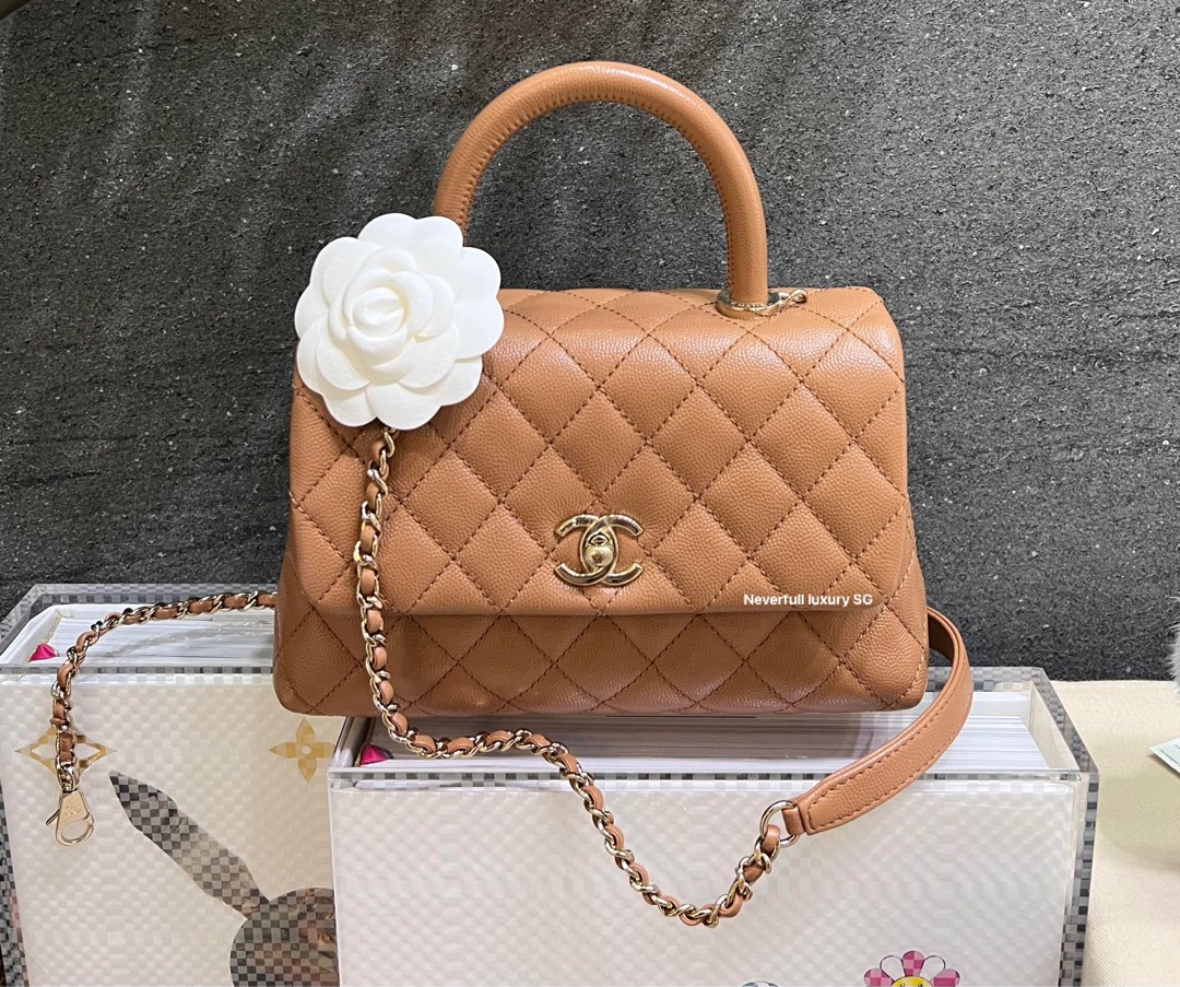 Chanel affinity caramel small size, Luxury, Bags & Wallets on Carousell