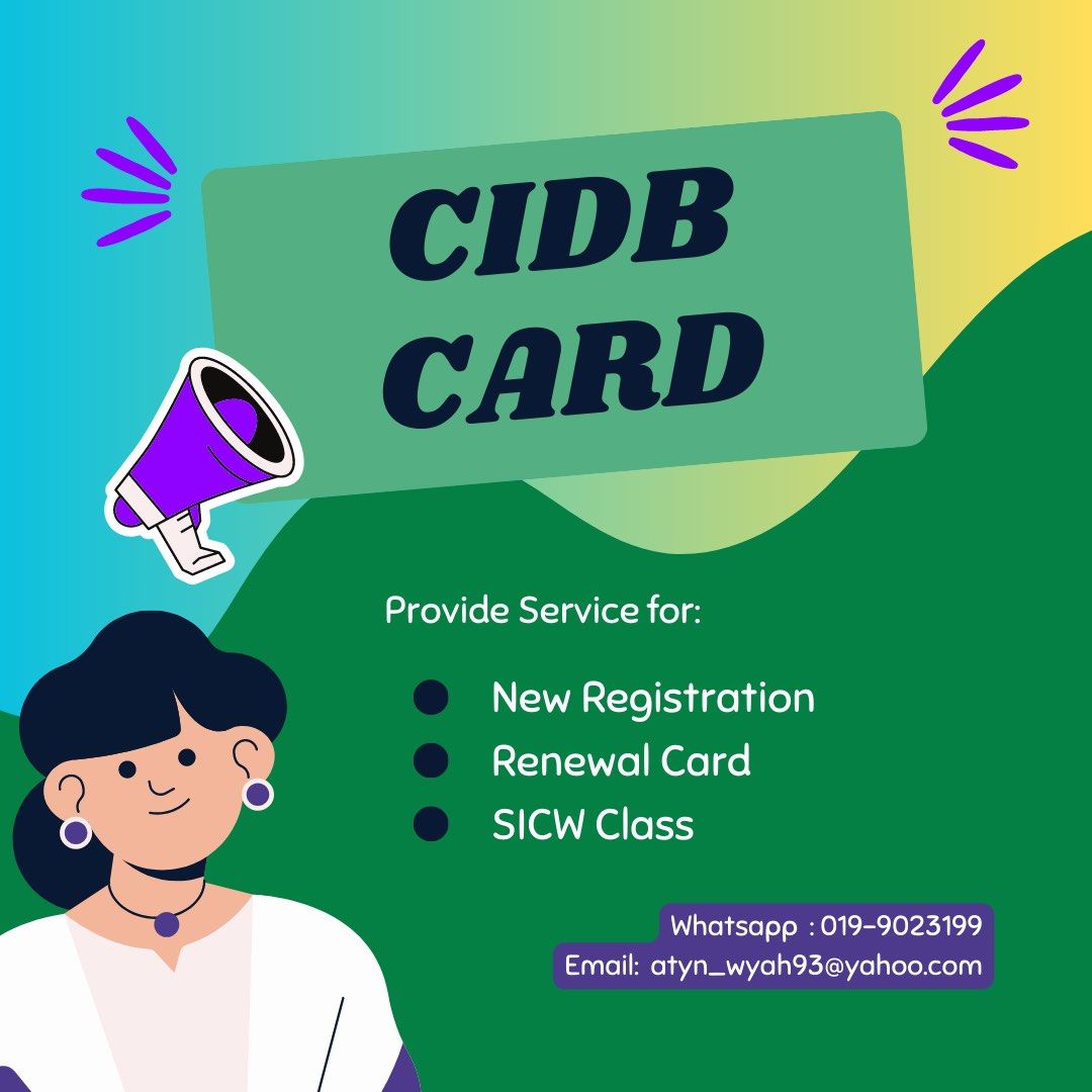 CIDB GREEN CARD (RENEW & REGISTER), Services, Others on Carousell