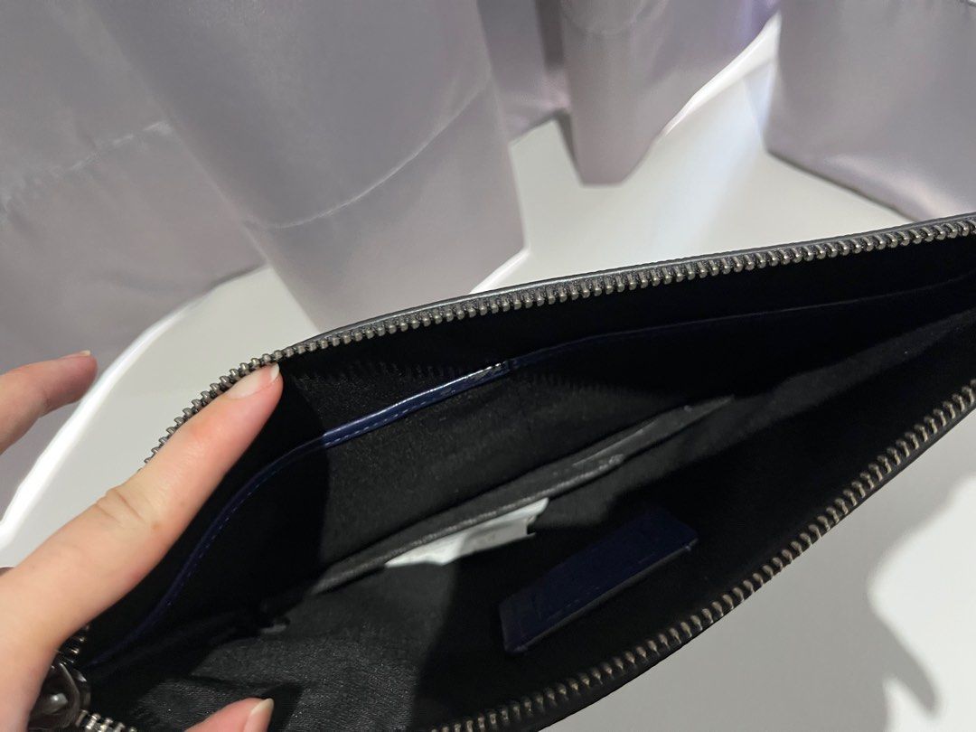 Coach clutch bag in blue, Women's Fashion, Bags & Wallets, Clutches