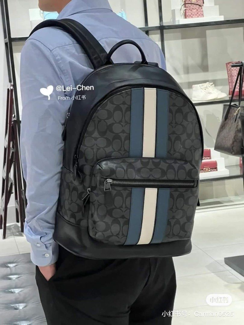 Coach mens backpack 🎒 (Category: Luxury Bags & Wallets) located in Las Pinas. Submitted by yhn_boutique (Listing ID 1242662893, Image 3). Description: 📌Actual pic posted 📌cod via lalamove/ grab 📌J&T pay today ship today 📌 complete inclusions .