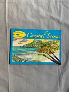 coastal scenes coloring book (watercolor)