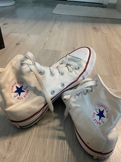 All white convers outlet