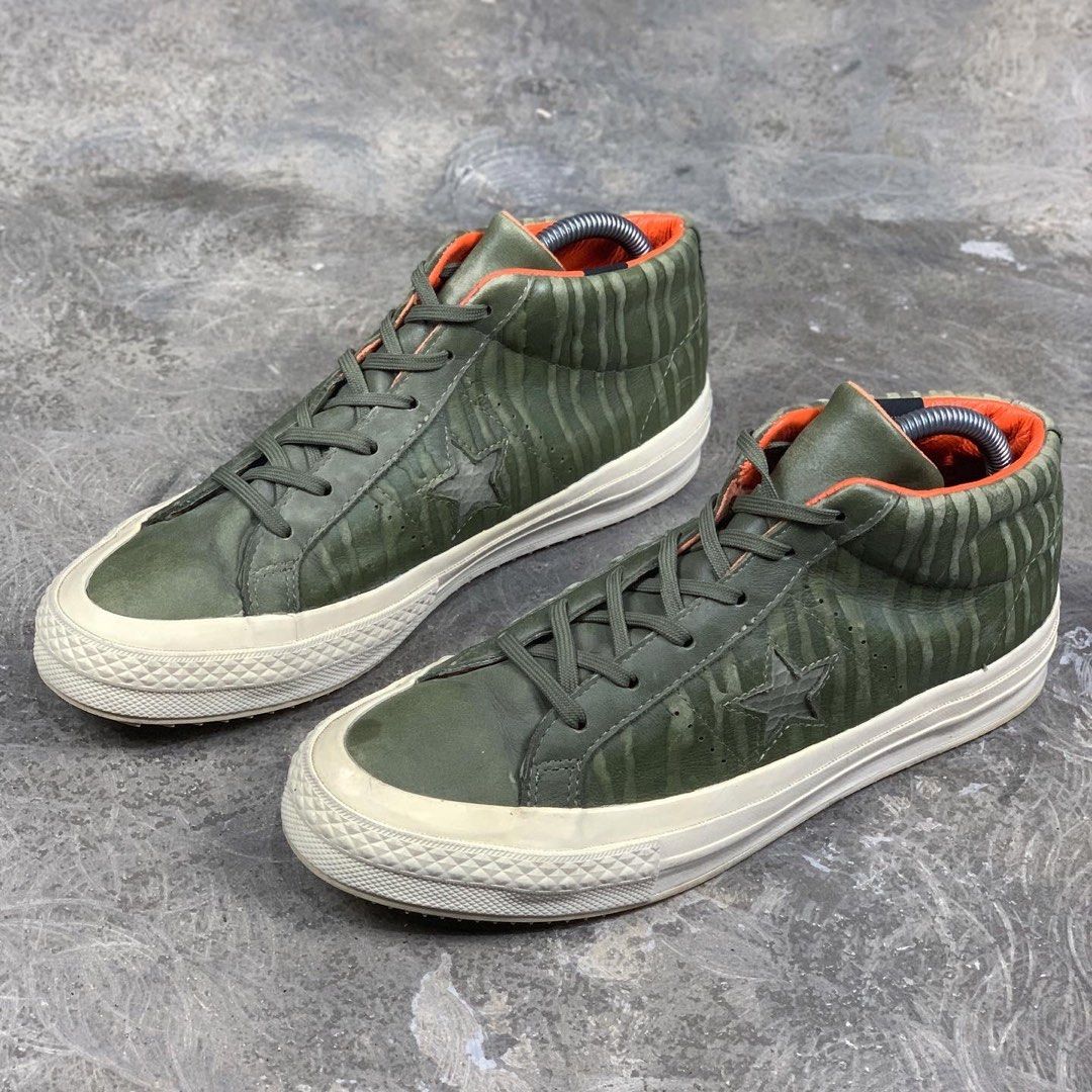 Converse One Star Mid Counter Climate Medium Olive Fesyen Pria Sepatu Sneakers di Carousell