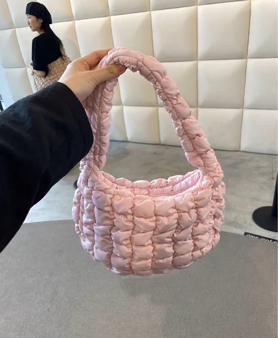 COS Jennie Puff Shoulder Bag Mini Pink, Women's Fashion, Bags & Wallets ...