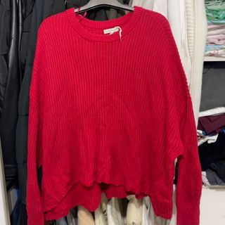 Cotton on oversized red sweater