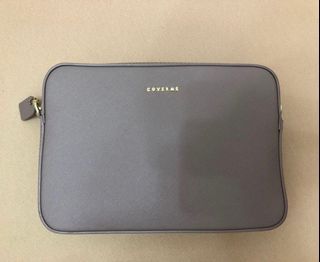 Coverme 拉鍊側背包 小包 可可色 防刮 兩種背帶