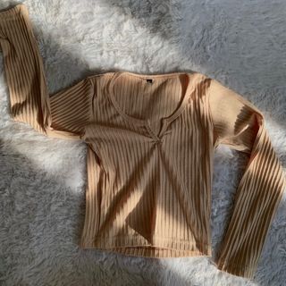 cream long top