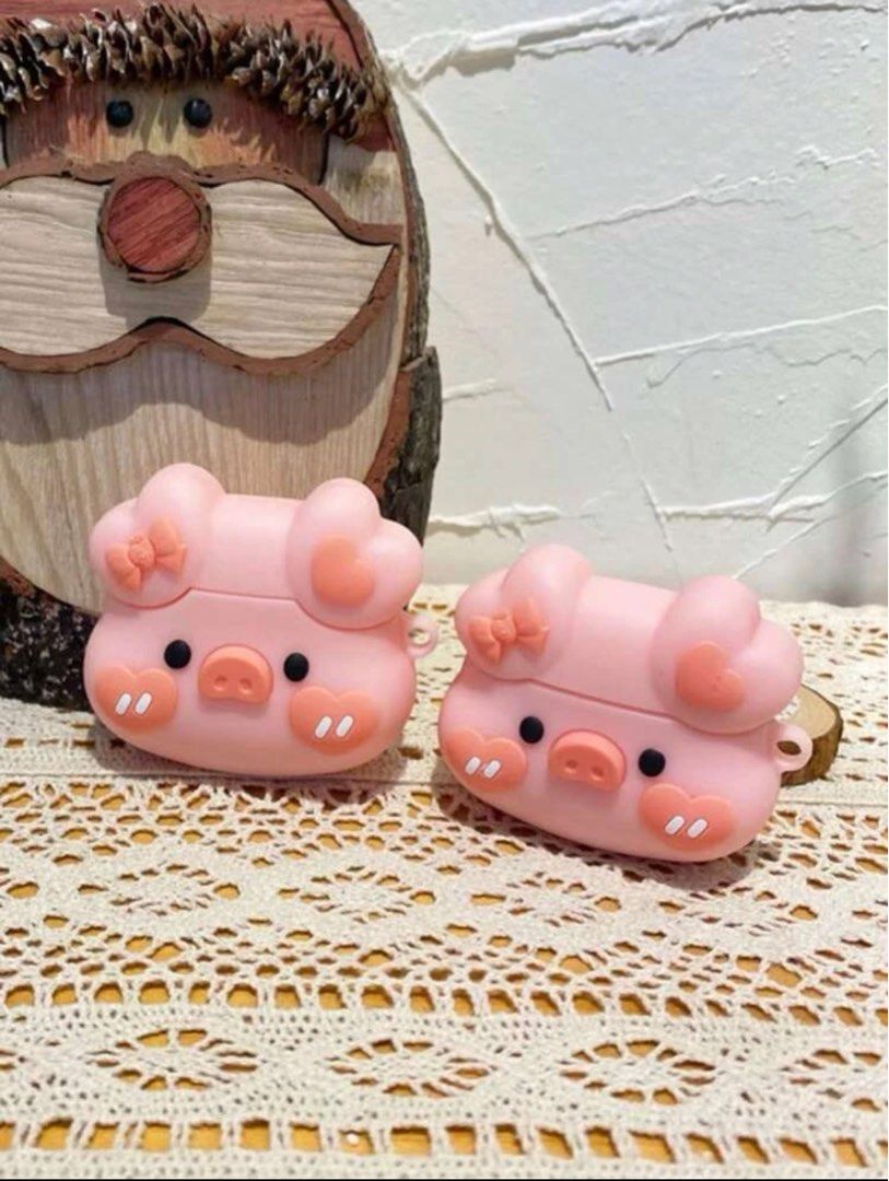 Edgin - Silicone Pig AirPods Case Protection Cover