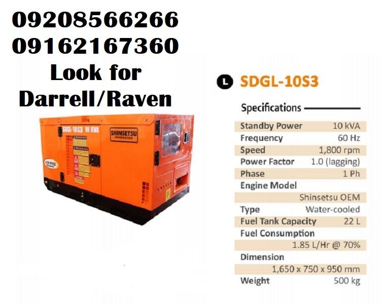 DIESEL GENERATOR 10KVA on Carousell
