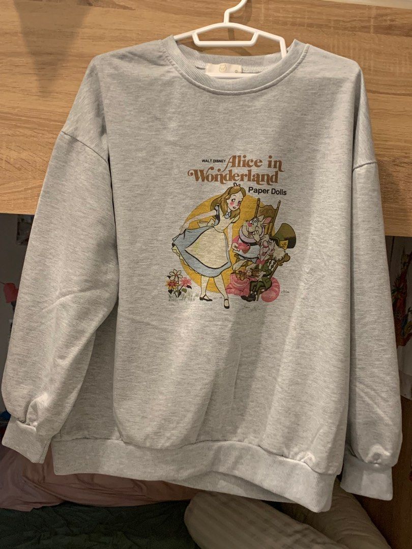 Disney Alice in Wonderland Pullover Women s Fashion Tops