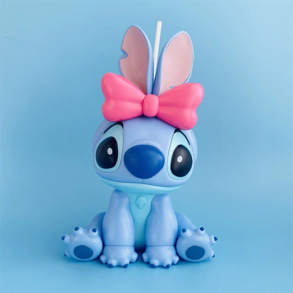 Disney Lilo & Stitch Angel Popcorn Bucket Cup Tumbler Figures Figurine ...