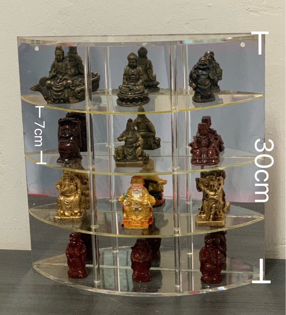 Display Shelf . Amulet display shelf. Figurines