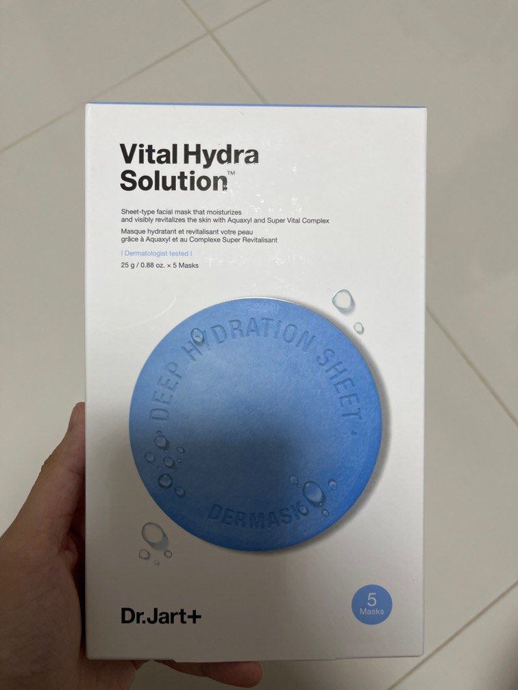 Dr Jart+ Dermask Water Jet Vital Hydra Solution Mask, Beauty & Personal ...