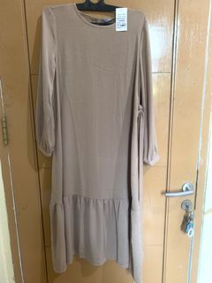 Dress max / Dress Coklat / Gamis Coklat / Baju Muslim