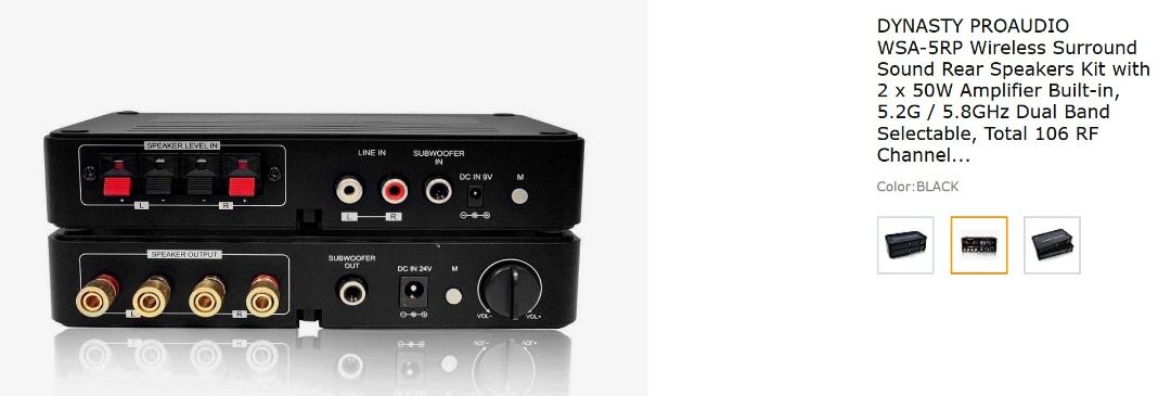 Wireless surround sound speaker kit shop