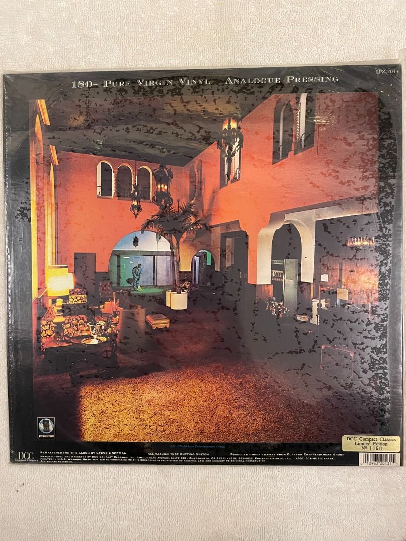 Eagles, Hotel California , Brand New Vinyl LP, Limited Edition Number 1160,  DCC Compact Classics - LPZ-2043 , 1992, US, Hobbies & Toys, Music & Media,  Vinyls on Carousell