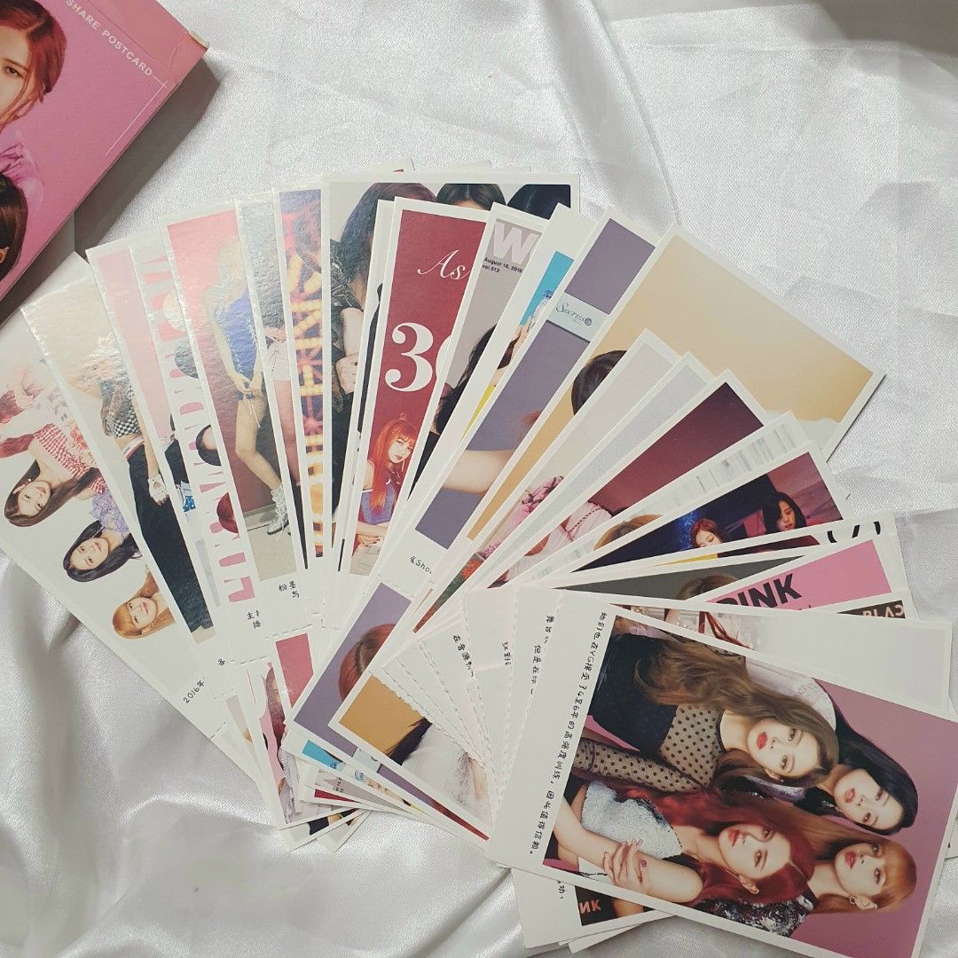 FOR SALE BLACKPINK PHOTOCARDS SALE WITH STICKERS USED BLACKPINK LISA