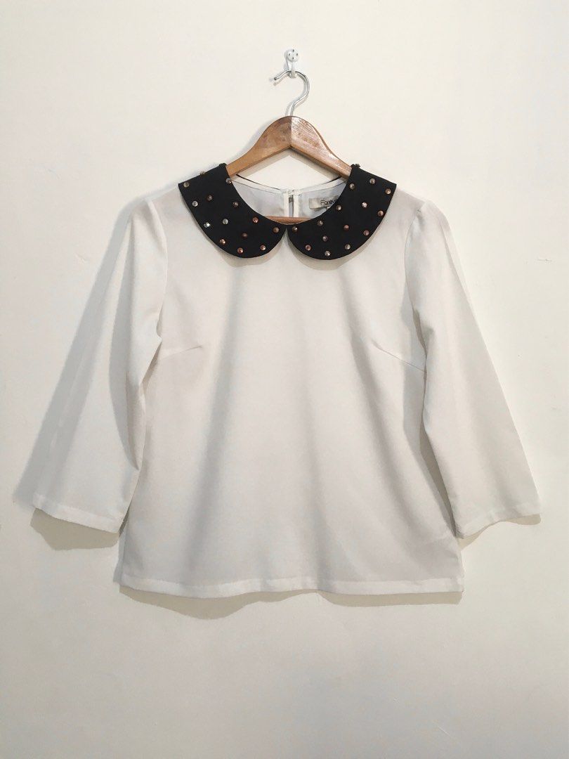 Peter pan collar shirt forever 21 best sale