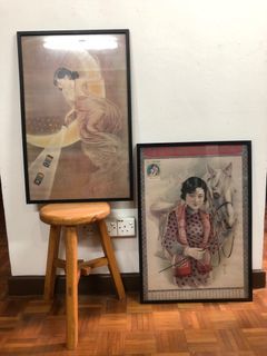 Framed Vintage Chinese Advertising Posters