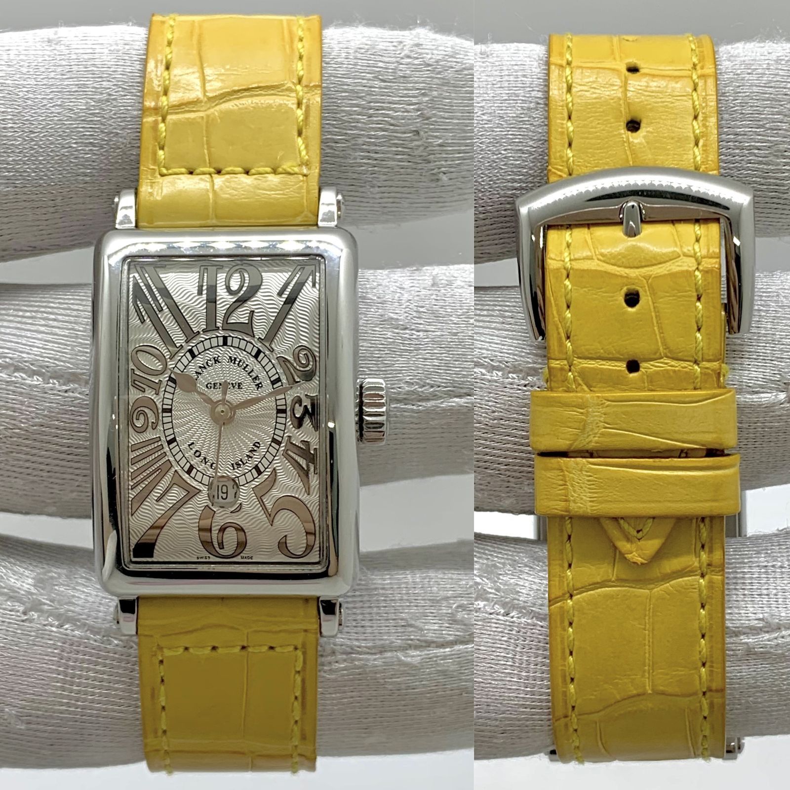Franck muller crazy sales hours diamond encrusted yellow