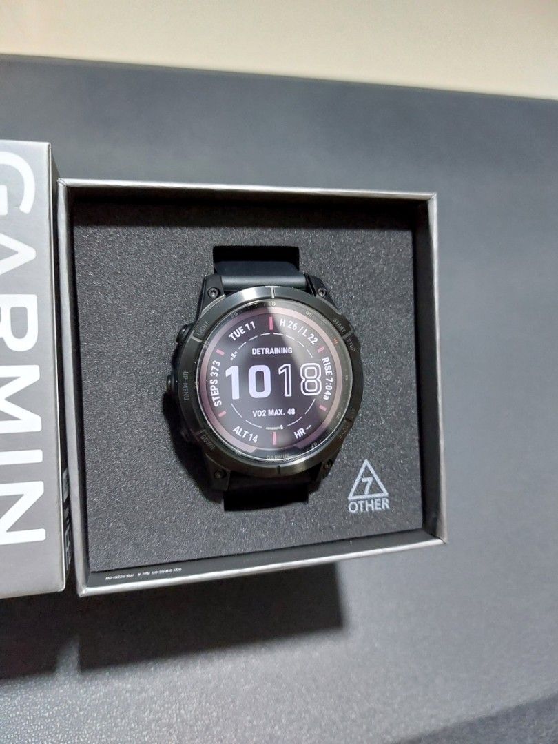 Garmin Fenix 7 Sapphire Solar Black DLC Titanium (2025 Warranty