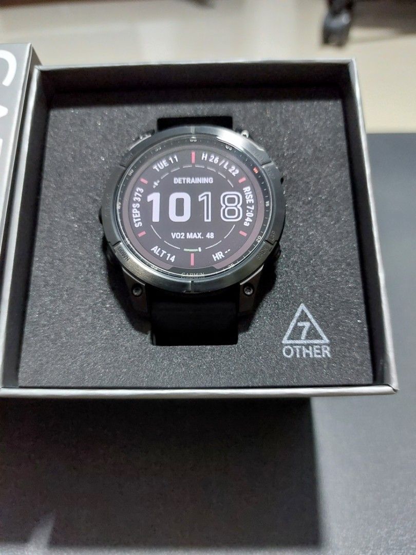 Garmin Fenix 7 Sapphire Solar Black DLC Titanium (2025 Warranty