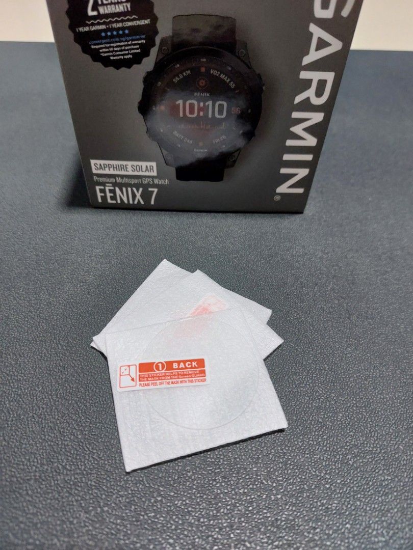 Garmin Fenix 7 Sapphire Solar Black DLC Titanium (2025 Warranty