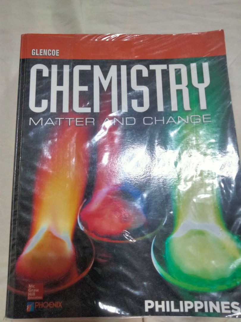 Glencoe Chemistry: Matter and Change (Category: Textbooks) located in Manila. Submitted by clairect (Listing ID 1164486320, Image 1). Description: 2013 McGraw Hill. Barely used. 2018 McGraw Hill Singapore..