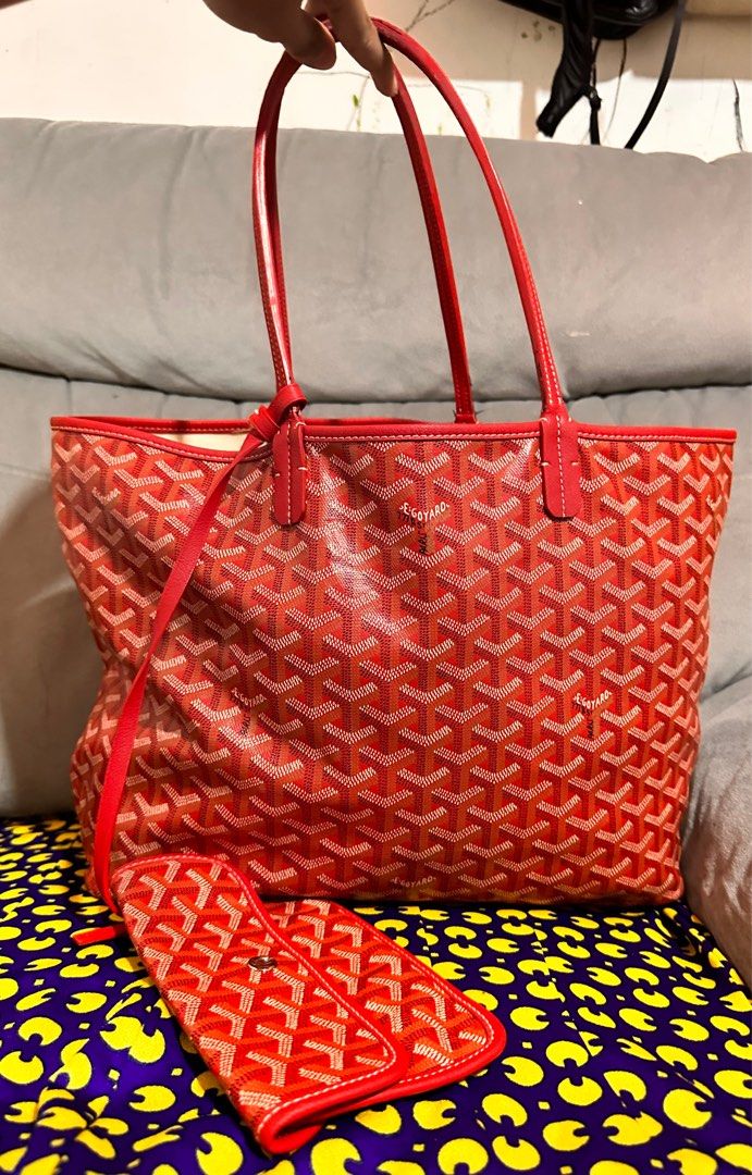 Goyard Poitiers Tote Blue, Luxury, Bags & Wallets on Carousell