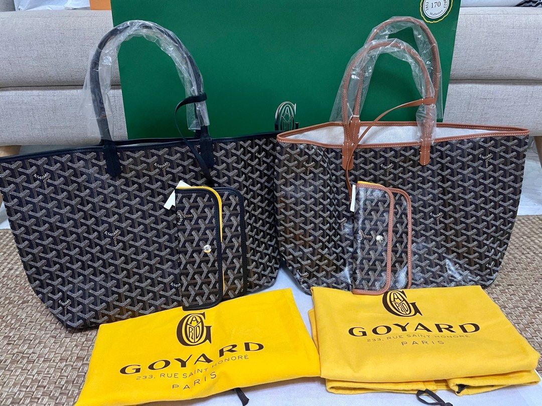 Brand New. Goyard St Louis GM Size Tan Black. Goyard St Louis Black Tan ON  HAND, Luxury, Bags & Wallets on Carousell