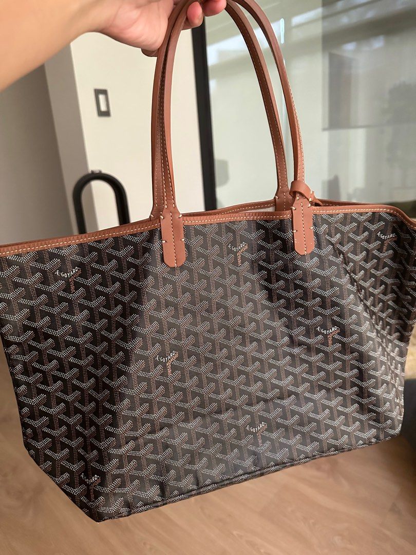 Goyard Saint Louis GM Tote Bag W 56cm H 32cm D 19cm Size Navy Color,  Luxury, Bags & Wallets on Carousell