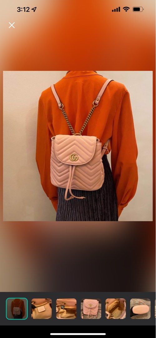 Gucci mini pink backpack Luxury Bags Wallets on Carousell