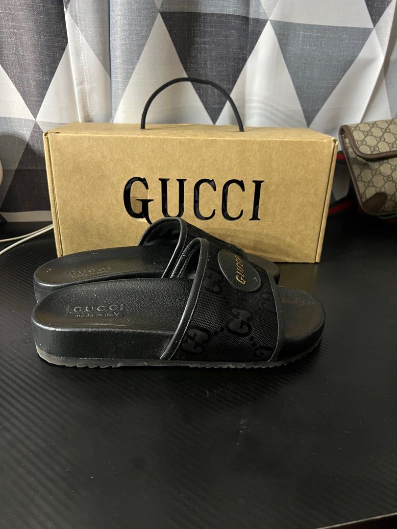 GUCCI Slides in 8713 grey/black