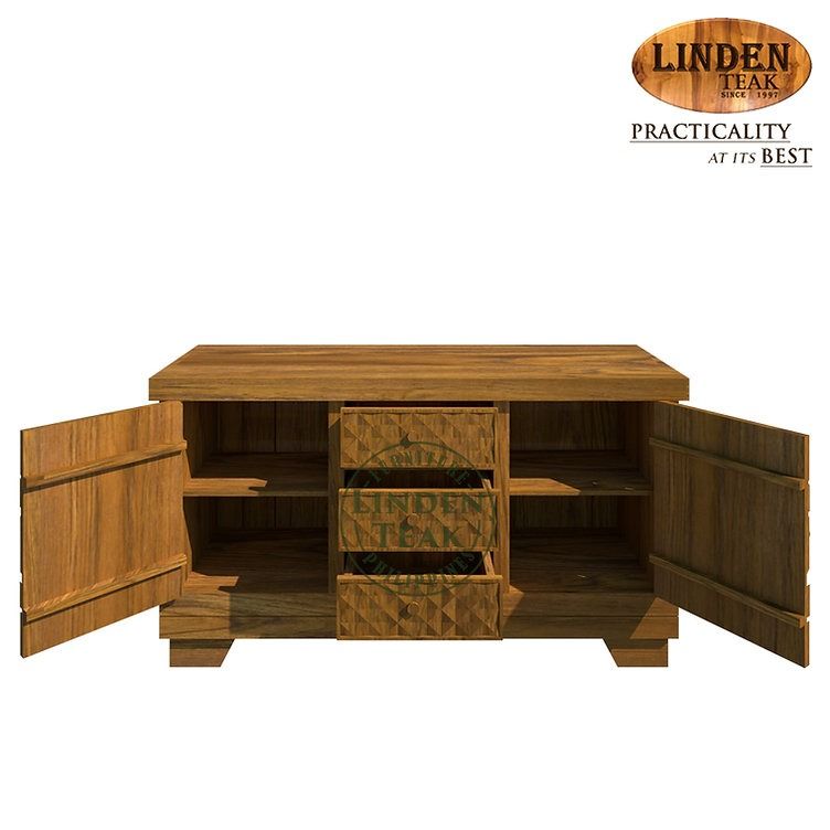 Handcrafted Solid Teak Wood Versace Buffet Table Furniture (Category: Tables & Sets) located in Quezon City. Submitted by lindenteakfurnitureonlinesales (Listing ID 1242612049, Image 2). Description: ITEM: Handcrafted Solid Teak Wood Versace Buffet Table Furniture SERIES: Gold Teak (Indoor Series) MAIN MATERIAL: Teak Wood (Tectona Grandis) FINISHING: N. Cellulose APPROXIMATE DIMENSIONS: 133 x 40 x 74cm (size may slightly vary due to its handcraft