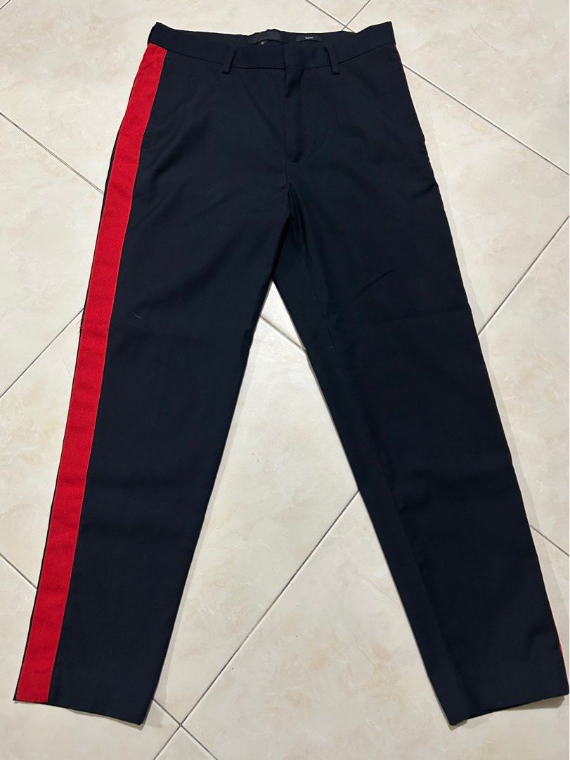 Mens dress pants with on sale side stripe
