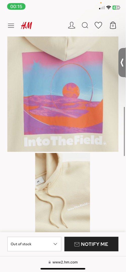 Hu0026M relaxed fit hoodie ( into the field ), Men's Fashion, Tops u0026 Sets,  Hoodies on Carousell