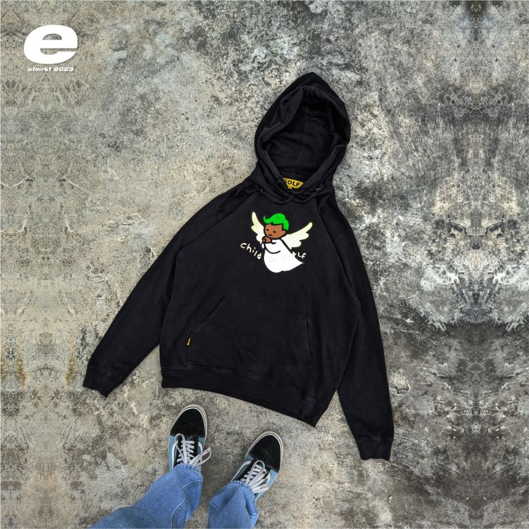 hoodie golf wang child of golf black on Carousell