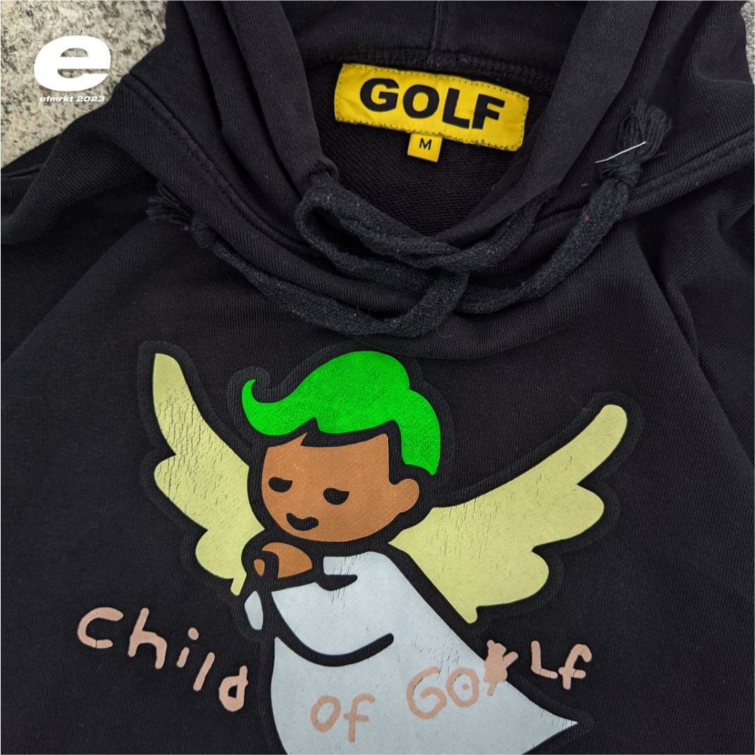 hoodie golf wang child of golf black on Carousell