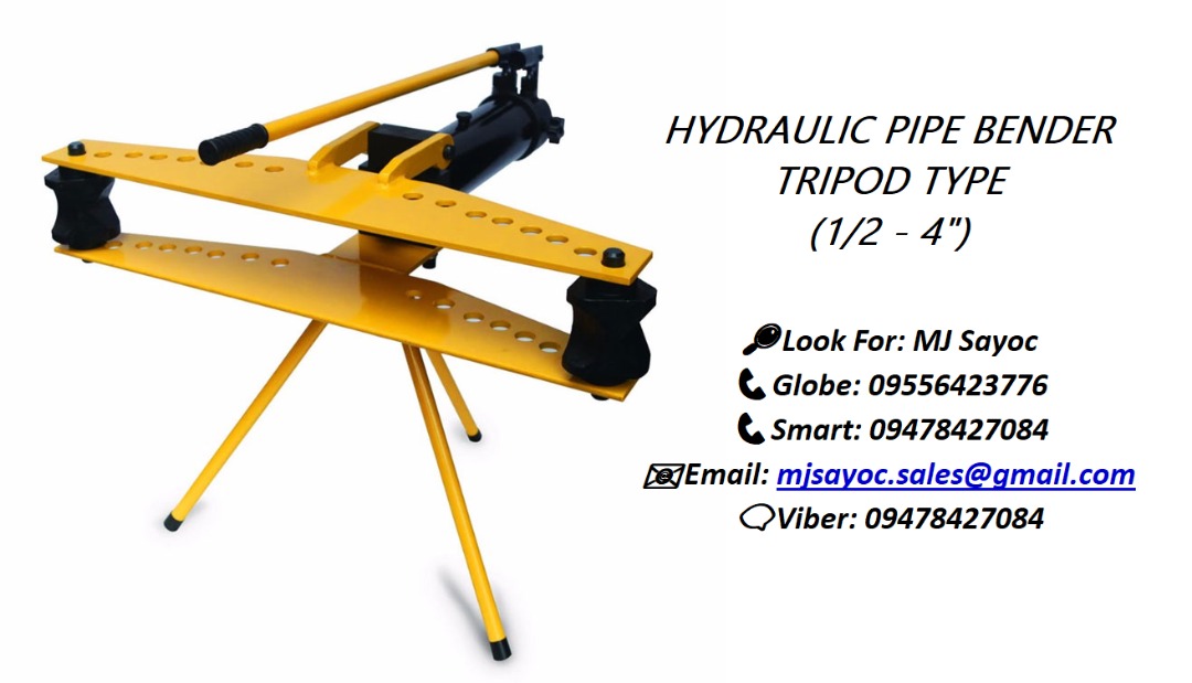 HYDRAULIC PIPE BENDER TRIPOD TYPE (1/2 4"), Commercial & Industrial