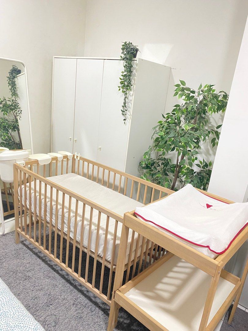 Ikea Baby Cot Sniglar, Babies & Kids, Baby Nursery & Kids Furniture, Cots & Cribs on Carousell