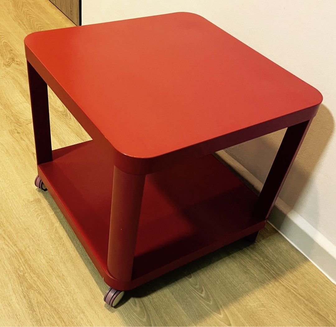 Ikea Side Table on wheels, Furniture & Home Living, Furniture, Tables