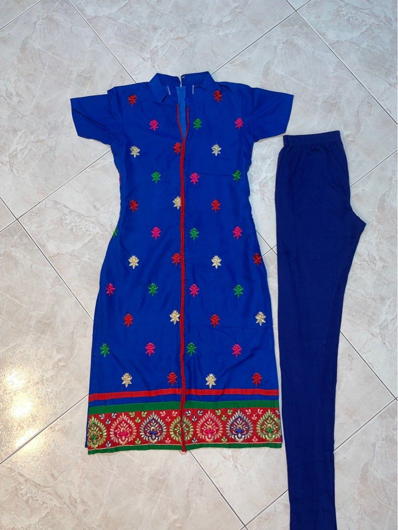 Indian costume punjabi suit set kurti top indian traditional