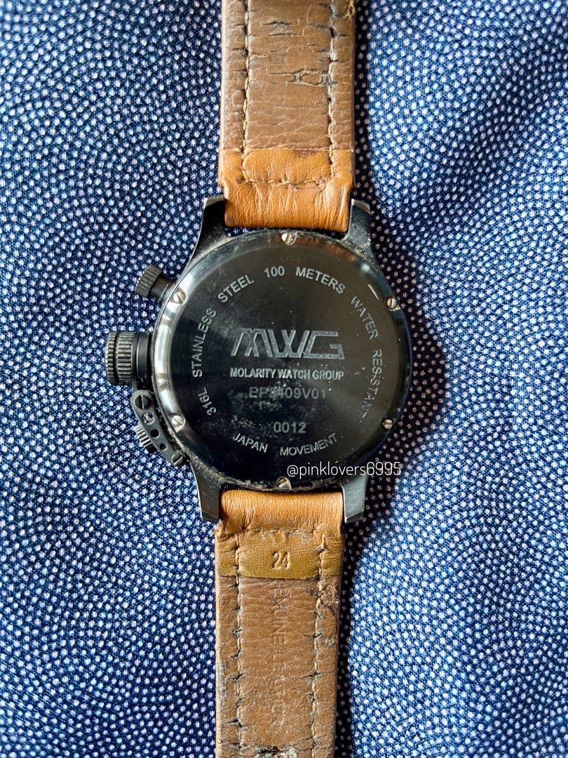 Jam Tangan Vintage MWG Molarity Watch Group Preloved, Fesyen Pria