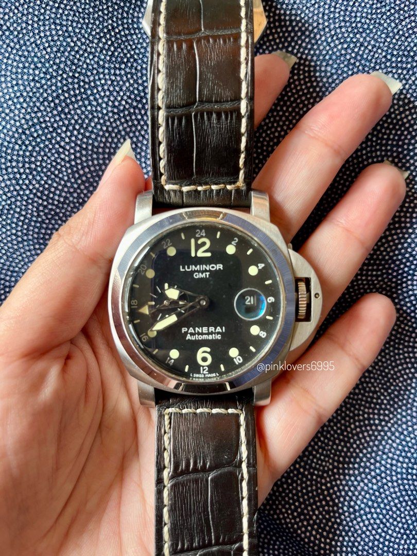 Jam Tangan Vintage Watch Luminor GMT Panerai Automatic Preloved
