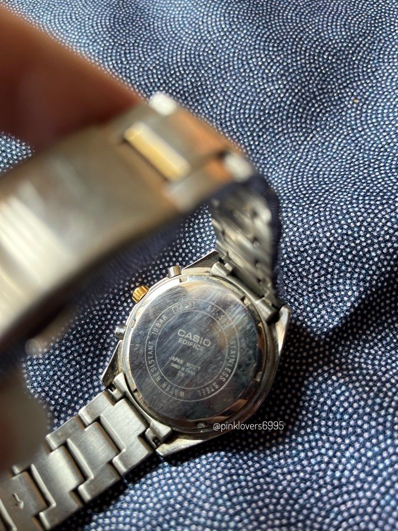 Jam tangan casio sale edifice chronograph wr100m