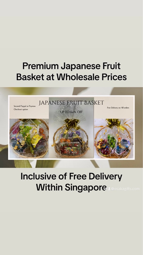 Japanese fruit basket Food & Drinks, Gift Baskets