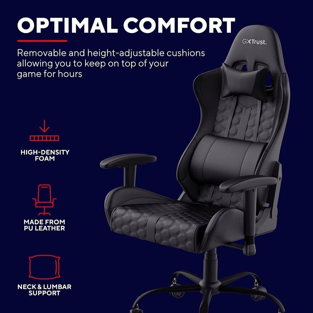 K0163 Trust Gaming GXT 708 Resto Gaming Chair PC Desk Chair