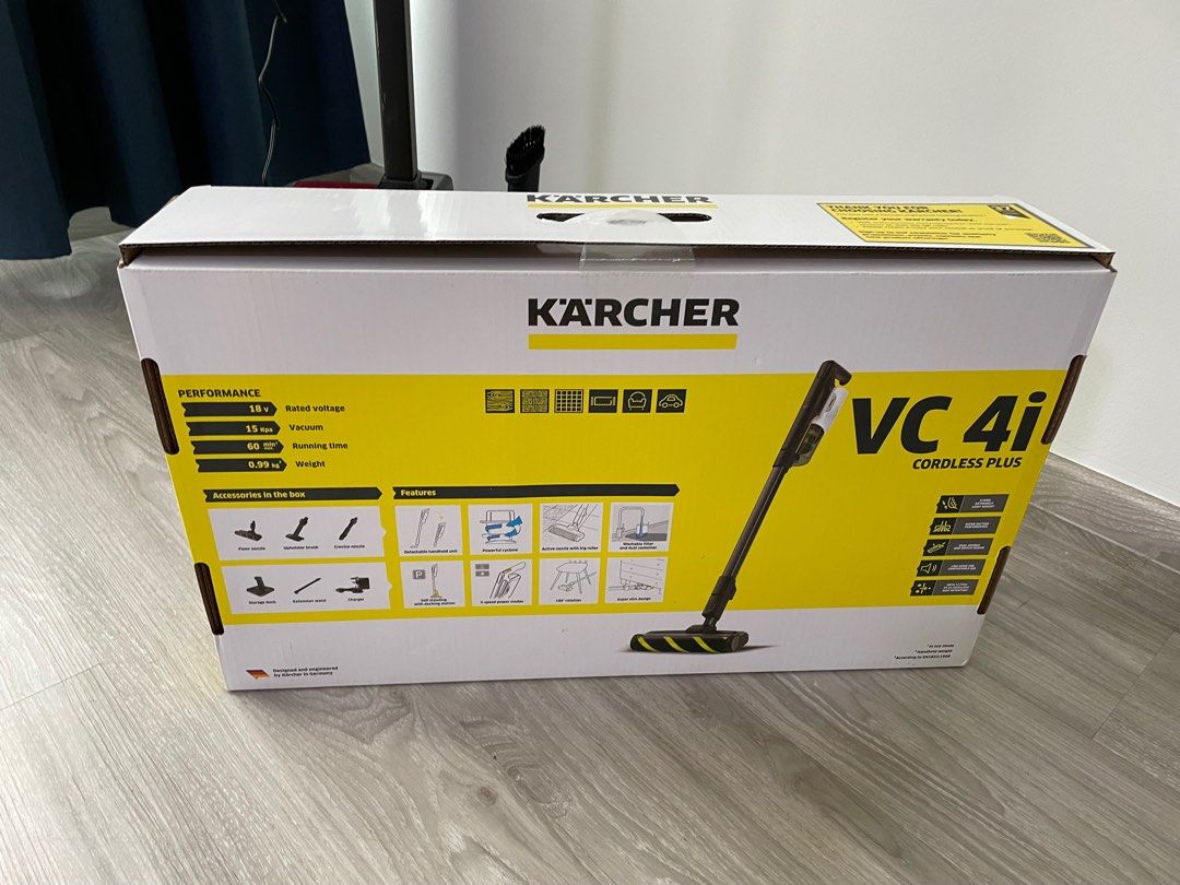 Karcher VC4i handheld cordless stick vacuum, TV & Home Appliances