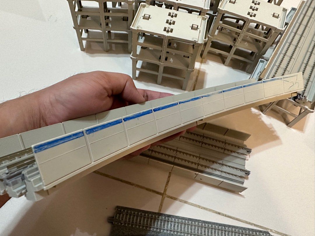 KATO Double Track Viaduct + Bridge Pier(16pcs) set Unitrack Railway