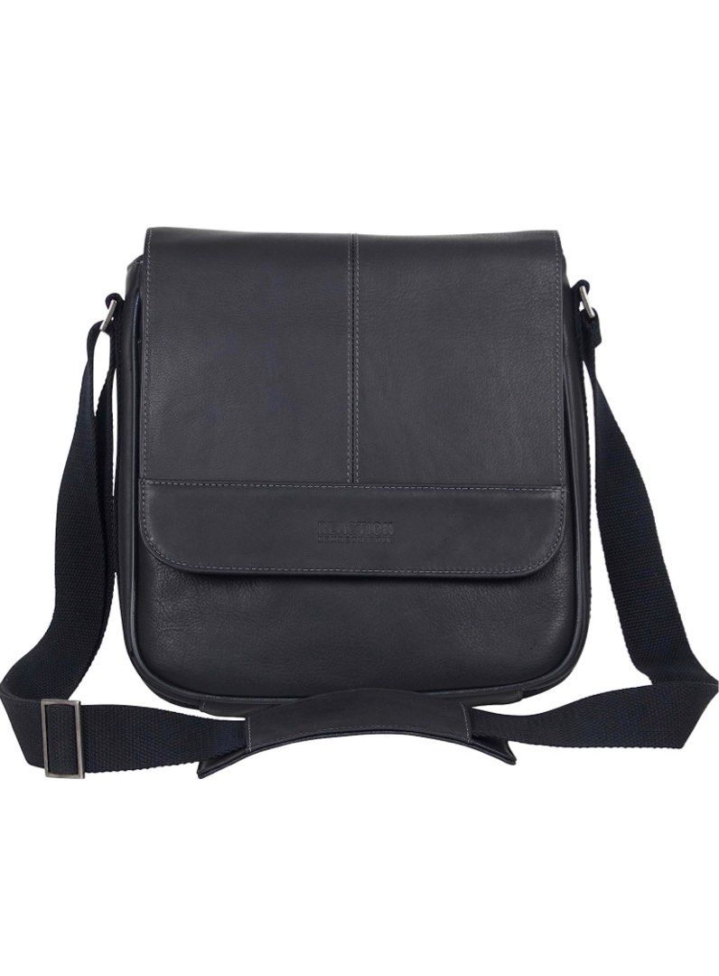Kenneth cole men's deals pebbled messenger bag
